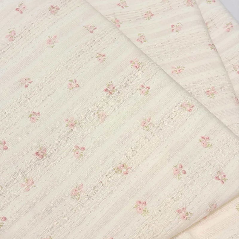 100% bavlna Jacquard, střih a mačkané tkaniny